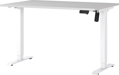 Germania Schreibtisch 8022-617, in Kaschmir/Weiß, elektr. höhenverstellbar, 120 x 119 x 80 cm (BxHxT) von GERMANIA DIE MÖBELMACHER