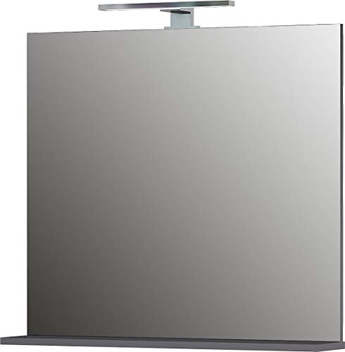 Germania Spiegel 1429-547 in Graphit, mit LED-Beleuchtung, 76x75x15 cm (BxHxT) von GERMANIA DIE MÖBELMACHER