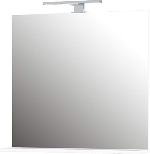 Germania Spiegel 1429-84 in weiß, mit LED-Beleuchtung, 76x75x15 cm (BxHxT) von GERMANIA DIE MÖBELMACHER