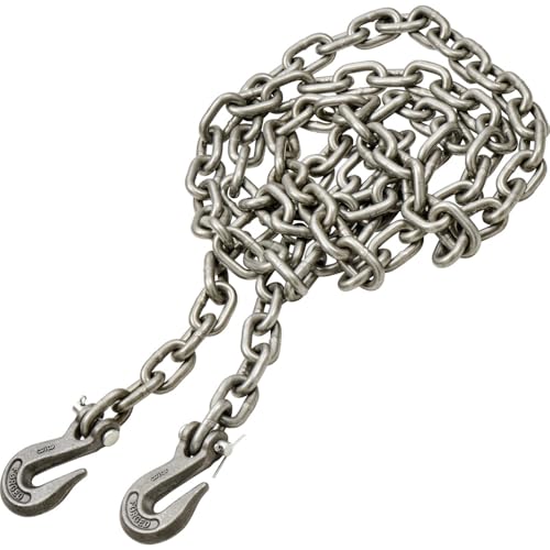 GERMANIA Forstkette aus Stahl 3,5m x 10mm - Rückekette mit 2500kg Zuglast mit Forsthaken von GERMANIA Qualitätswerkzeuge