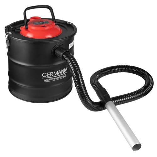 Germania Aschesauger 20 Liter aus Stahl - Kaminsauger 1200 W - Staubsauger für Asche von GERMANIA Qualitätswerkzeuge