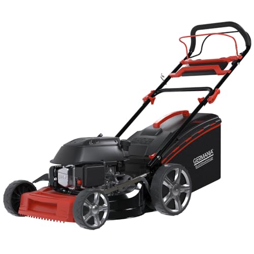 Germania Benzin-Rasenmäher BRM51-51 cm Schnittbreite - 25-75 mm Schnitthöhenverstellung - 62L Fangkorb von GERMANIA Qualitätswerkzeuge