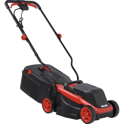 Germania Elektro-Rasenmäher ERM13-32 cm Schnittbreite - 25-65 mm Schnitthöhenverstellung - 1300 Watt - Elektrischer Mäher von GERMANIA Qualitätswerkzeuge