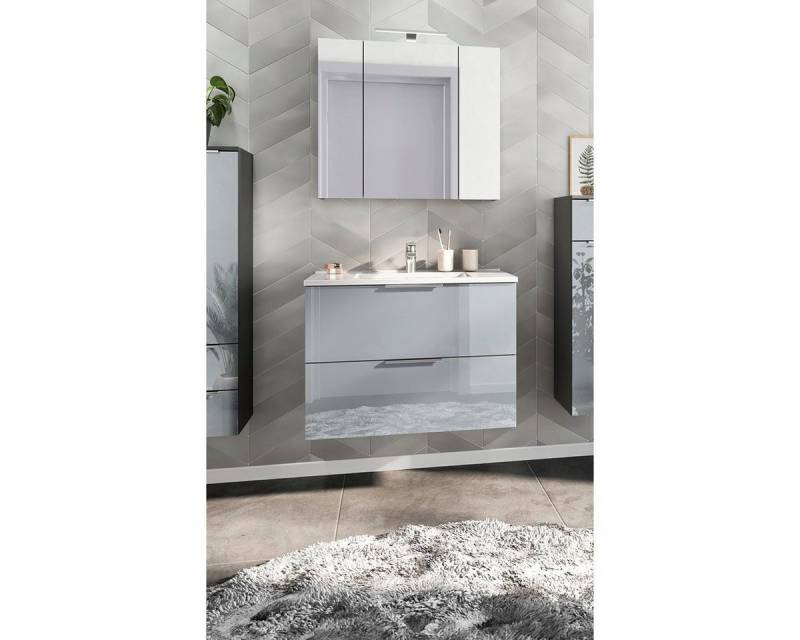GERMANIA Badmöbel-Set Oakland, (2-St), inkl. WT-Unterschrank und Spiegelschrank von GERMANIA