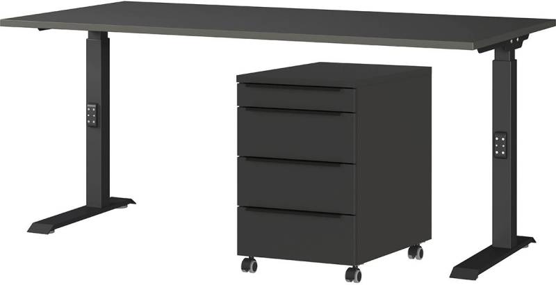 GERMANIA Büromöbel-Set Mailand, (2-tlg), inkl. Schreibtisch und Rollcontainer von GERMANIA