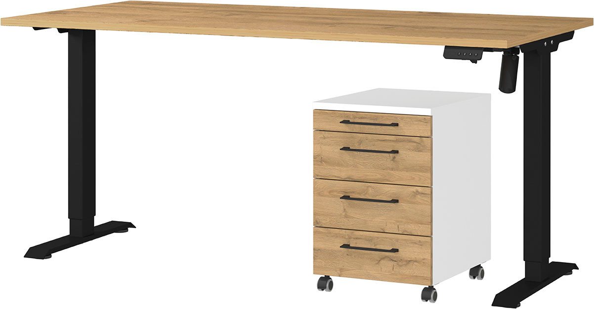 GERMANIA Büromöbel-Set Profi 3.0, Büromöbel-Set bestehend aus Schreibtisch und Rollcontainer GERMANIA Büromöbel-Set Profi 3.0, Büromöbel-Set bestehend aus Schreibtisch und Rollcontainer von GERMANIA