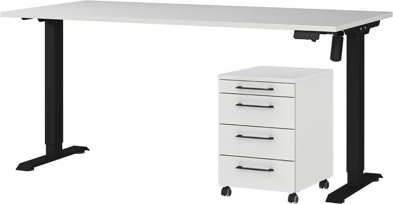 GERMANIA Büromöbel-Set Profi 3.0, Büromöbel-Set bestehend aus Schreibtisch und Rollcontainer von GERMANIA
