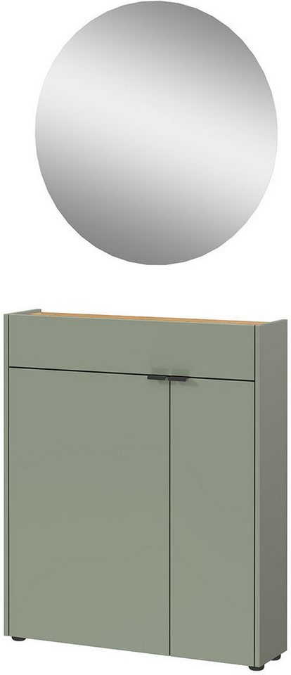 GERMANIA Garderoben-Set Ameca, (2-St), Garderoben-Set bestehend aus Mehrzweckschrank und Spiegel von GERMANIA