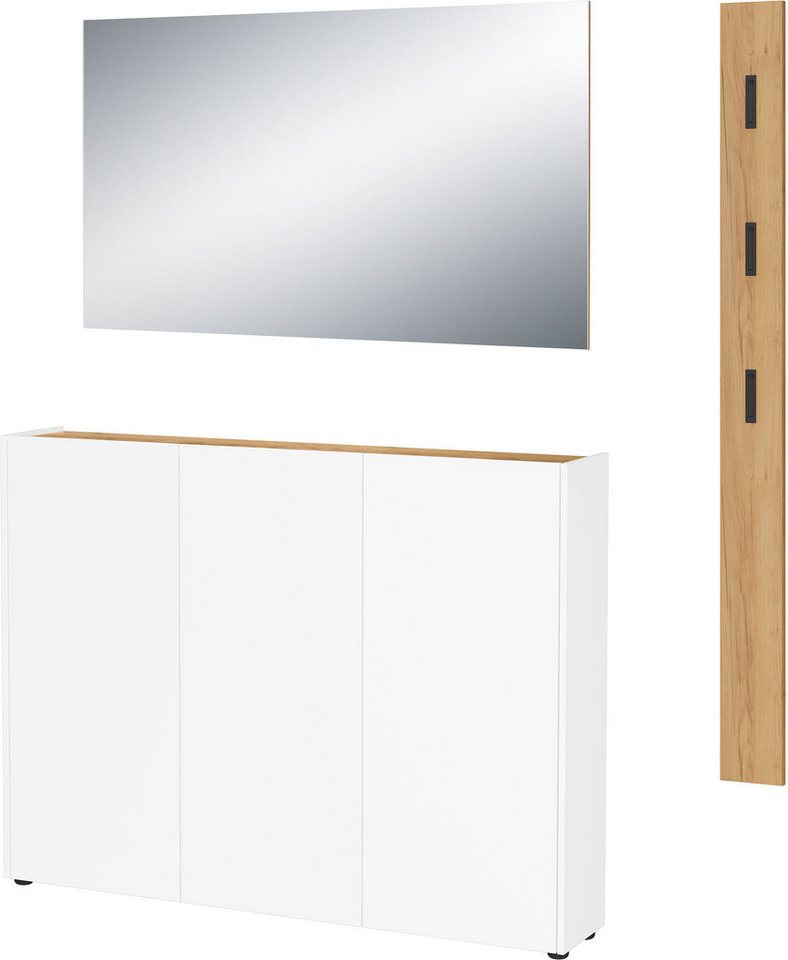 GERMANIA Garderoben-Set GW-Libbiano, (3-St), 3 tlg. Set mit Spiegel und Paneel von GERMANIA