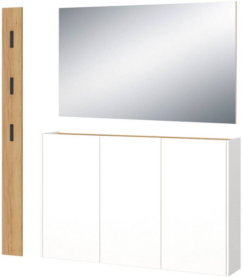 GERMANIA Garderoben-Set GW-Libbiano, (3-St), Garderoben-Set bestehend aus Mehrzweckschrank, Spiegel und Paneel von GERMANIA