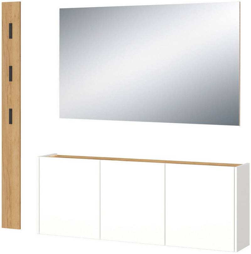 GERMANIA Garderoben-Set GW-Libbiano, (3-St), Garderoben-Set bestehend aus Mehrzweckschrank, Spiegel und Paneel von GERMANIA