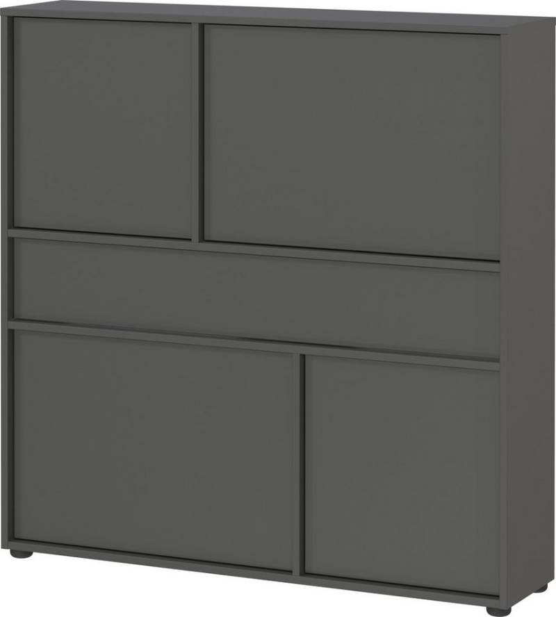 GERMANIA Mehrzweckschrank Ameca 2.0 stehend montierbar, Flurschrank in geringer Tiefe, Breite 105 cm von GERMANIA
