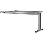 GERMANIA Schreibtisch-Erweiterung 4241-583AUFB Hellgrau, Silber 1.130 x 600 x 870 mm von GERMANIA