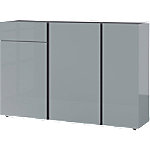 GERMANIA Sideboard 2529-587 Grau, Silber 1520 x 430 x 1030 mm von GERMANIA