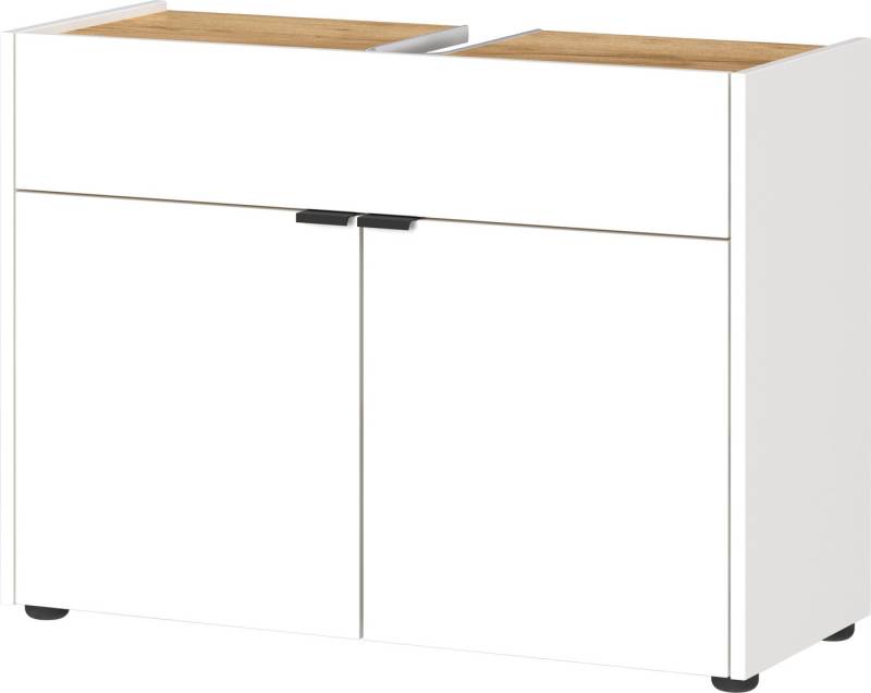 GERMANIA Waschbeckenunterschrank Ameca Waschbeckenunterschrank mit einer Klappe und zwei Türen von GERMANIA