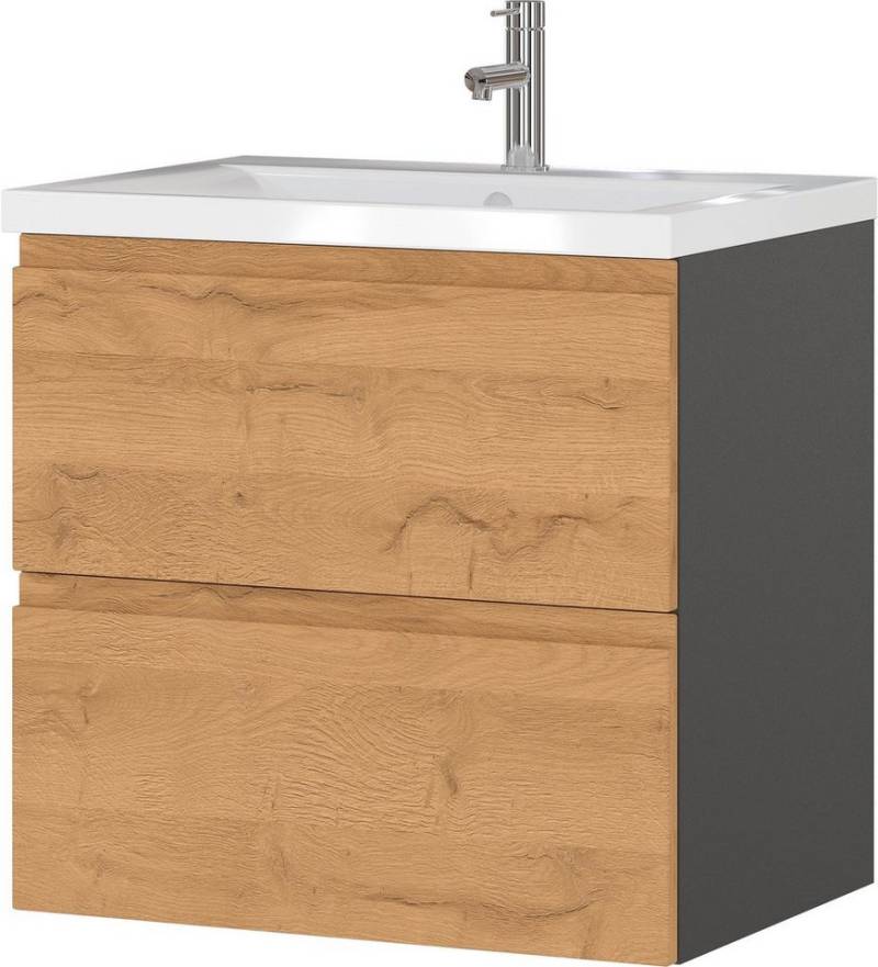 GERMANIA Waschtisch Scantic (Komplett-Set), Badmöbel Waschplatz inkl. Waschbecken, Breite 60 cm von GERMANIA