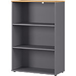 Germania Bücherregal 4231-564 Eiche, Grau 800 mm (B) x 400 mm (T) x 1200 mm (H) von GERMANIA