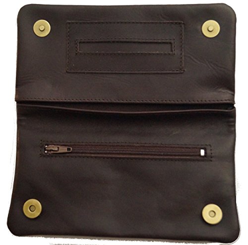 GERMANUS Die Geräumige Corferruginus - Made in EU - Leder Tabaktasche Tabakbeutel Drehertasche Drehtasche Tabaketui von GERMANUS