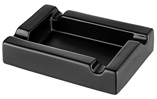 GERMANUS Großer Zigarrenascher Zigarren Aschenbecher in schwarz - Granitum I von GERMANUS