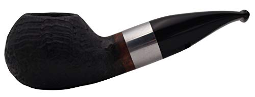 GERMANUS Pfeife 333, Sandblast, schwarz - Made in Italy von GERMANUS