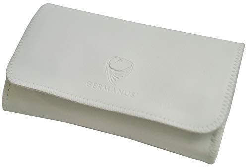 GERMANUS Tabaktasche - Lederfrei - Made in EU - Pocket Bianco - Tabakbeutel Drehertasche Drehtasche Tabaketui von GERMANUS