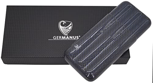 GERMANUS Zigarrenetui aus Carbon Premium für 3 Zigarren von GERMANUS
