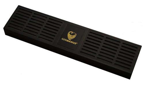 Riesiger GERMANUS Kristalle Humidor Zigarren Befeuchter XXXL mit ca. 30 cm Länge in Schwarz für ca. 100-200 Zigarren Humidor Volumen von GERMANUS