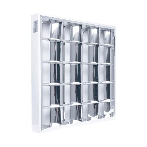 GERMINA DER ELECTRIKER Luminaria de superficie rasterizada 4x18W para lámparas fluorescentes LED, lámpara de techo para oficina von GERMINA DER ELECTRIKER
