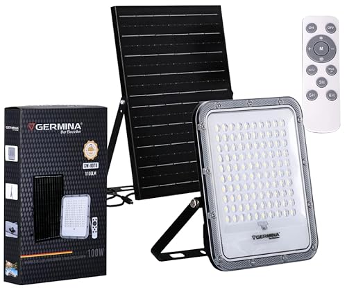 GERMINA DER ELECTRIKER PROYECTOR LED DORADO DE 100W CON PANEL SOLAR von GERMINA DER ELECTRIKER