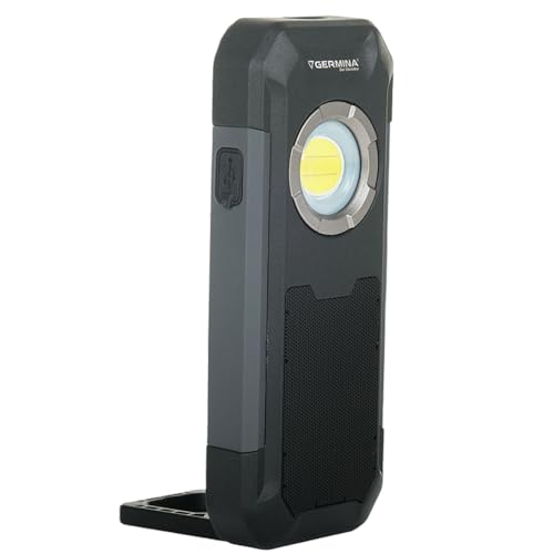 GERMINA DER ELECTRIKER wiederaufladbare LED-Taschenlampe mit Bluetooth-Lautsprecher, kleine Taschenlampe + Magnet von GERMINA DER ELECTRIKER