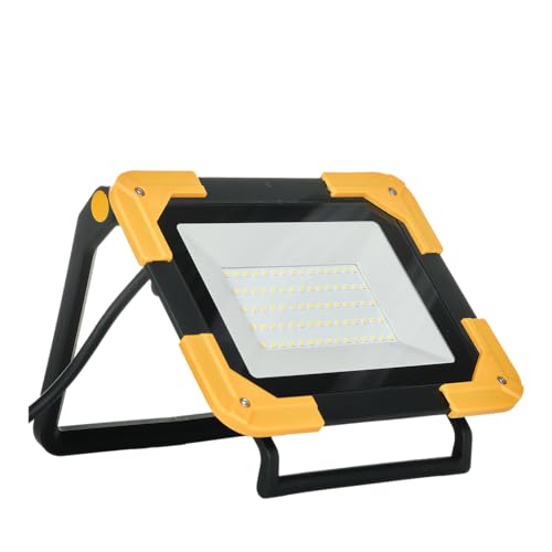 GERMINA DER ELECTRIKER LÁMPARA PROYECTOR PORTÁTIL 50W 5000LM SOBRE PEQUEÑO SOPORTE LÁMPARA DE TRABAJO IP65 ILUMINACIÓN INTERIOR EXTERIOR von GERMINA DER ELECTRIKER