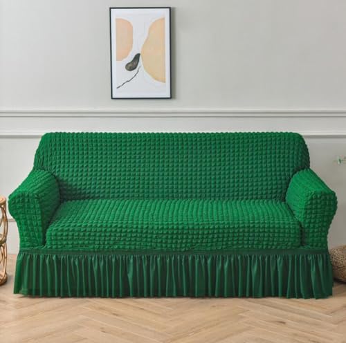 GERRIT Stretch Sofabezug Sofaüberwurf Möbelschutz Sofaüberzug Couchbezug Couch Schild Sofahusse Weich mit Gummiband Schaumstreifen,1seat(90-140cm),C von GERRIT