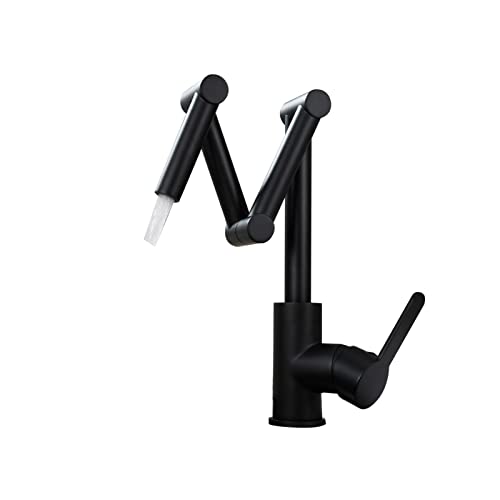 Tischinstallation Topf Füller Wasserhahn, Doppelgelenk Schwingen Arme Falten Wasserhahn, Single Hole Kalte Hitze Wasserhahn,Schwarz Tischinstallation Topf Füller Wasserhahn, Doppelgelenk Schwingen Arme Falten Wasserhahn, Single Hole Kalte Hitze Wasserhahn,Schwarz von GeRRiT