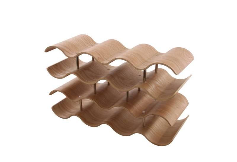 GERSO Weinregal wellenförmiges Weinregal aus Bambus-Holz von GERSO
