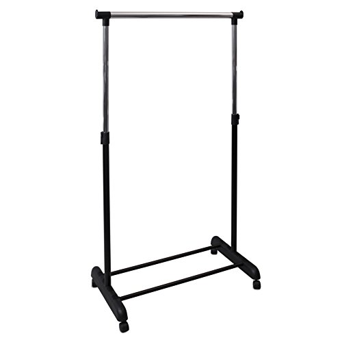 GERSO Kleiderstange Garderobenstange Garderobenständer Kleiderständer Garderobe höhenverstellbar mobil schwarz GERSO Kleiderstange Garderobenstange Garderobenständer Kleiderständer Garderobe höhenverstellbar mobil schwarz von GERSO