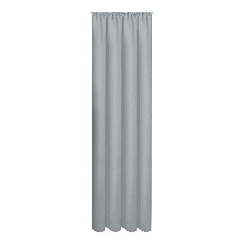 Gerster Marion Bio-Baumwoll-Vorhang 140 x 245 cm dunkelgrau von GERSTER