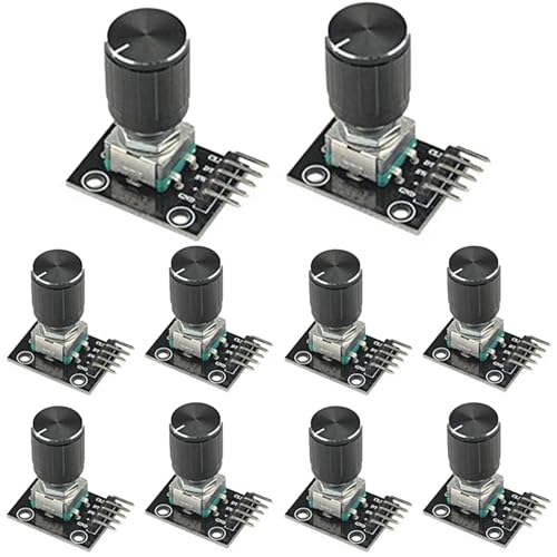 10 Stück KY-040 Rotary Encoder Modul,360-Grad-Drehgebermodul fürArduino,Potentiometer digitale Impulsausgang elektronische Bausteine Für Automobilelektronik Multimedia-Audio. 10 Stück KY-040 Rotary Encoder Modul,360-Grad-Drehgebermodul fürArduino,Potentiometer digitale Impulsausgang elektronische Bausteine Für Automobilelektronik Multimedia-Audio. von GERUI