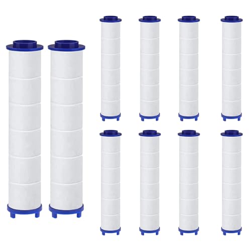 10 Stück PP Baumwolle Filter für Duschkopf Entfernung von Chlorresten, Sediment-Kartusche gefiltert,9.5x2.5cm Duschkopf-Filter，Universal Saubere Wasserkernkern (9.5x2.5cm) von GERUI