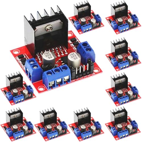10 pcs L298N Motor Drive Controller Board Modul Dual H Brücke DC Schrittmodul für Arduino 10 pcs L298N Motor Drive Controller Board Modul Dual H Brücke DC Schrittmodul für Arduino von GERUI
