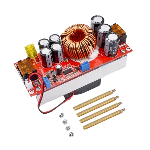 1200W 20A DC-DC Boost Converter, Aufwärtswandler Konstante Stromversorgungsmodul 10-60V bis 12V-80V Mit Kühlgebläse von GERUI