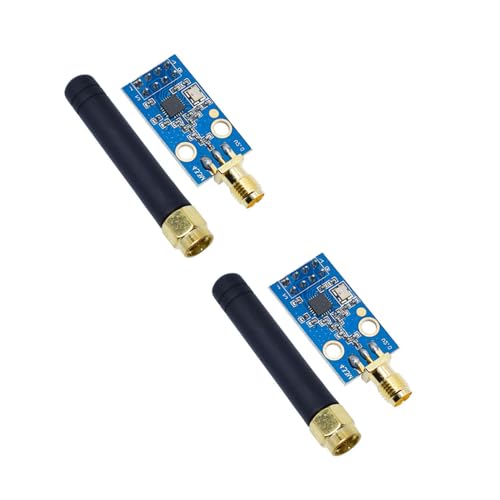 GERUI 2 PCS CC1101 Wireless Modul 433M Datenübertragungs und Empfangsmodul Ausgestattet mit Gummistabantenne von GERUI