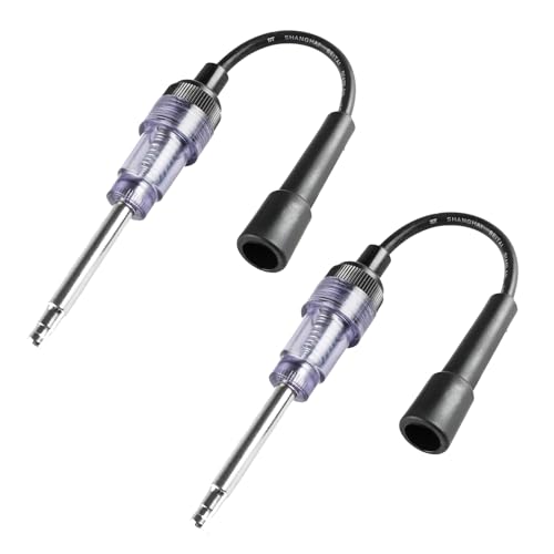 2 Stücks Zündfunkenprüfer,Verstellbarer Zündspule Prüfgerät,Mehrzweck-Motor-Zündspulenprüfgerät，Zündung Prüfer Zündkerzen Tester，für alle Auto Verbrennungsmotoren Rasenmäher interner externer Motor von GERUI
