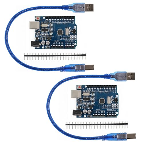 GERUI 2 x Mikrocontroller Board mit USB-Kabel, A16U2 Kompatibel mit Arduino IDE-Projekten RoHS-konform - inkl. USB Kabel GERUI 2 x Mikrocontroller Board mit USB-Kabel, A16U2 Kompatibel mit Arduino IDE-Projekten RoHS-konform - inkl. USB Kabel von GERUI