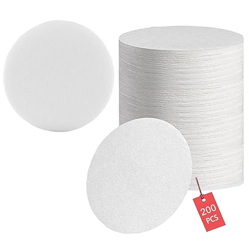 200 Stk. Espresso Papierfilter 58mm for Siebträger 58mm, Ungebleichter Rund Kaffee Filterpapier Puck Sieb Siebträger kaffee filter Papier weiß (53.5mm) von GERUI