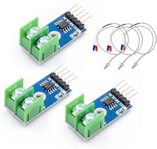 3 PCS MAX6675 Temperatur Sensor,K Type Thermocouple Temperature Sensor,MAX6675 Module mit Arduino und Raspberry Pi kompatibel 3 PCS MAX6675 Temperatur Sensor,K Type Thermocouple Temperature Sensor,MAX6675 Module mit Arduino und Raspberry Pi kompatibel von GERUI