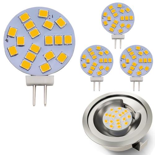 4 Stück Lamptobe G4 LED 12V Warmweiss, 2W entspricht 20W Halogen, G4 Bi-Pin-Sockel, AC/DC 12V, 2700K, 120 ° Weitwinkel, 220LM, Geeignet zum Unterbauleuchte, Nicht Dimmbar 4 Stück Lamptobe G4 LED 12V Warmweiss, 2W entspricht 20W Halogen, G4 Bi-Pin-Sockel, AC/DC 12V, 2700K, 120 ° Weitwinkel, 220LM, Geeignet zum Unterbauleuchte, Nicht Dimmbar von GERUI