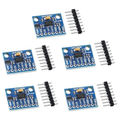 5 Stücke ADXL345 Beschleunigungsmesser 3-Achsen GY-291 Digitales Schwerkraft Sensor Modul ADXL345 3-Achsen Beschleunigung Modul Beschleunigung Neigung Kompatibel mit Arduino Raspberry Pi von GERUI