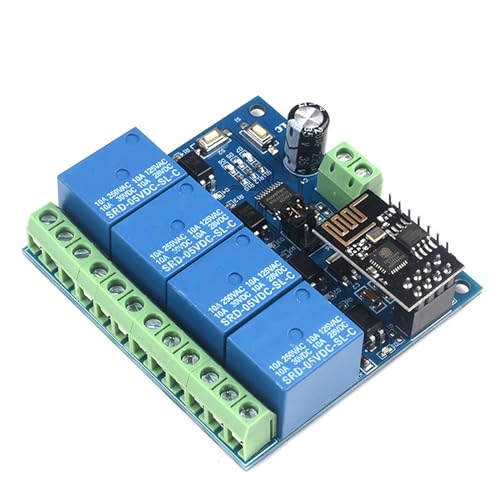 5VESP8266 Vierkanal Wifi Relais Wireless WiFi Momentary Inching Schalter Relais Selbstsicheren Schalter Modul Smart Home Handy APP Fernbedienung von GERUI