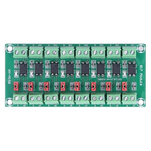 8 Channel Optocoupler Insulation Board Module 817 3.6-30V Optoelectronic Insulated Module Optocoupler Insulation Board (1) von GERUI