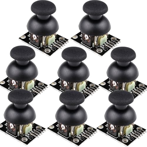 GERUI 8pcs Joystick-Modul KY-023 kompatibel mit Arduino, Spiel Rocker Sensor-Schild XY-Achse für Arduino (4 x 2,6 x 3,2 cm) von GERUI